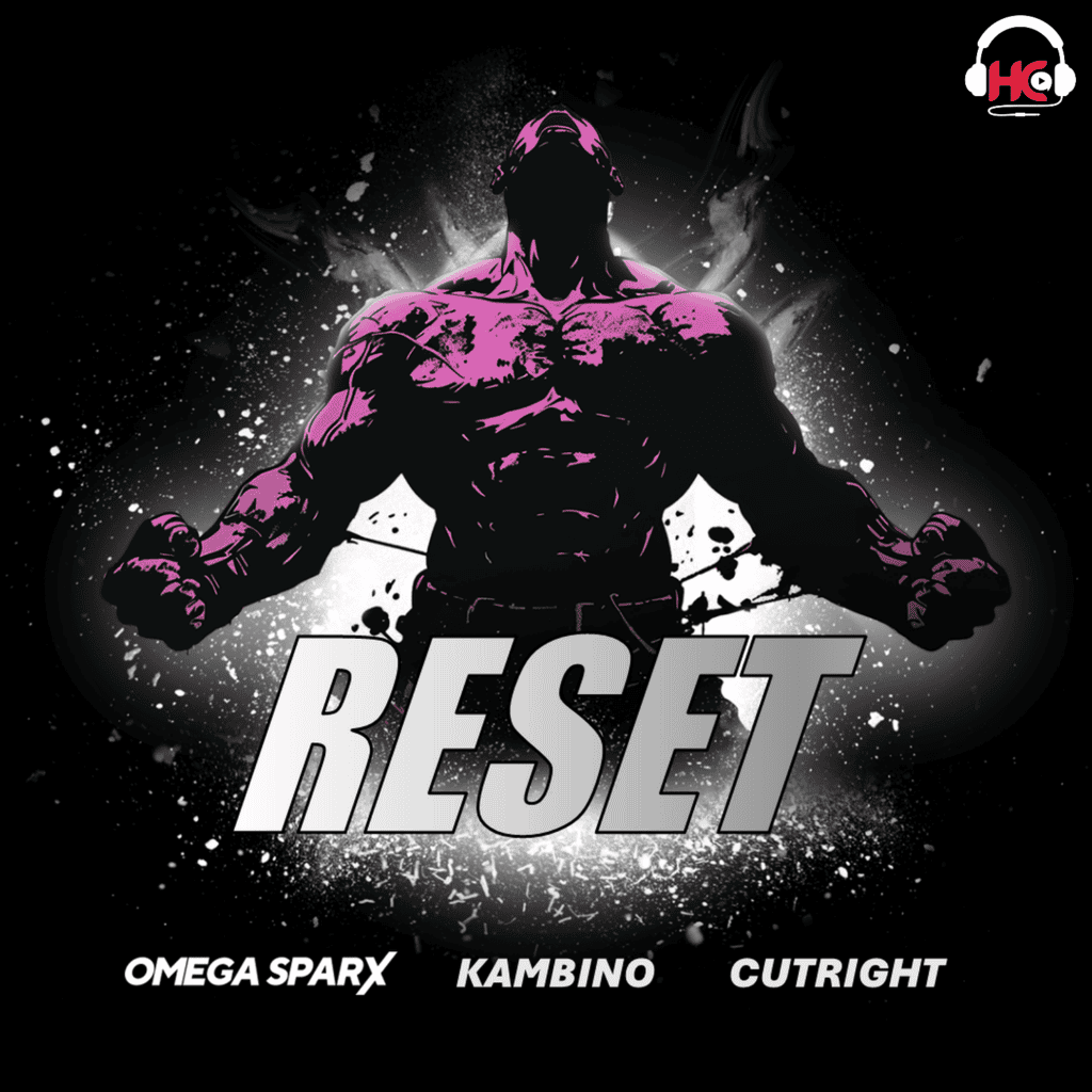 Purple Monster In Chains behind the word "Reset'