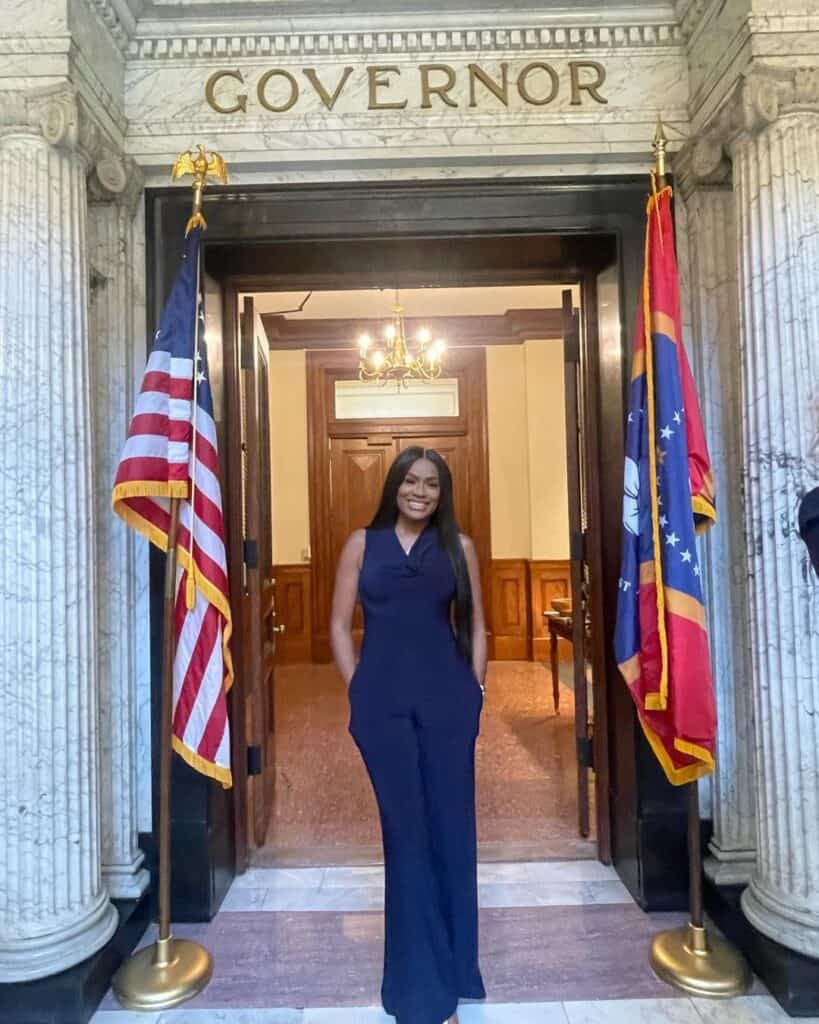 Sophia O. Williams at Governers office God's plan