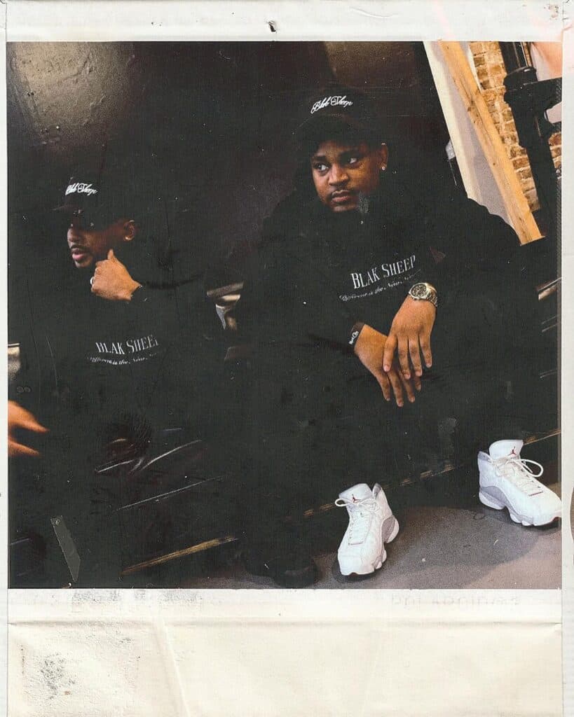 Tvinci and Just Cordell in studio 2 in black hoodies (Culture) 