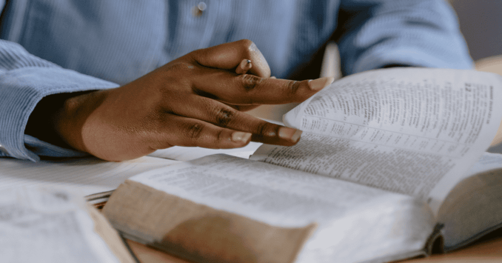 reading bible (success)